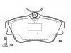 тормозная кладка Brake Pad Set:701 698 151 D