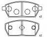 Bremsbelagsatz, Scheibenbremse Brake Pad Set:55200-62874