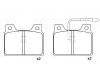 Bremsbelagsatz, Scheibenbremse Brake Pad Set:4245.57