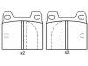 刹车片 Brake Pad Set:0060 750 556