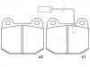 Bremsbelagsatz, Scheibenbremse Brake Pad Set:0060 760 088