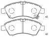 тормозная кладка Brake Pad Set:06450-S2G-000