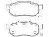 Bremsbelagsatz, Scheibenbremse Brake Pad Set:43022-SR3-G02