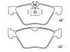 Plaquettes de frein Brake Pad Set:002 420 50 20