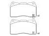 Bremsbelagsatz, Scheibenbremse Brake Pad Set:89047725