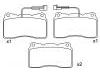 Bremsbelagsatz, Scheibenbremse Brake Pad Set:7 736 272 2