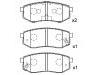 Bremsbelagsatz, Scheibenbremse Brake Pad Set:53302-M2A01