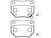 Pastillas de freno Brake Pad Set:44060-04U86