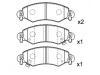 Bremsbelagsatz, Scheibenbremse Brake Pad Set:9 194 893