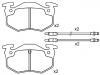 Bremsbelagsatz, Scheibenbremse Brake Pad Set:60 00 008 125