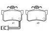 Pastillas de freno Brake Pad Set:43022-SG9-V00