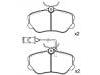 Plaquettes de frein Brake Pad Set:0060 760 121