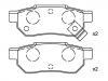 тормозная кладка Brake Pad Set:43022-ST3-E00