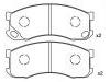 Bremsbelagsatz, Scheibenbremse Brake Pad Set:MC838357