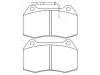 Plaquettes de frein Brake Pad Set:70000912