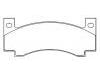 Bremsbelagsatz, Scheibenbremse Brake Pad Set:3744449