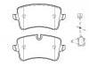 Bremsbelagsatz, Scheibenbremse Brake Pad Set:4G0 698 451 A