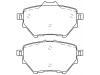 Bremsbelagsatz, Scheibenbremse Brake Pad Set:1612911480
