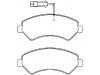 Plaquettes de frein Brake Pad Set:77367093