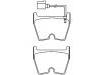 刹车片 Brake Pad Set:8V0 698 151 H